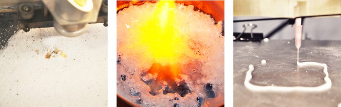 3D printing salt, 3D printer, melting salt, extruder, technique, innovation, Karlijn Sibbel, material design, salt, NaCl, Artechlab