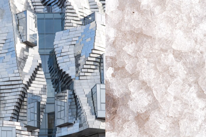 Luma salt wall in gehry tower
